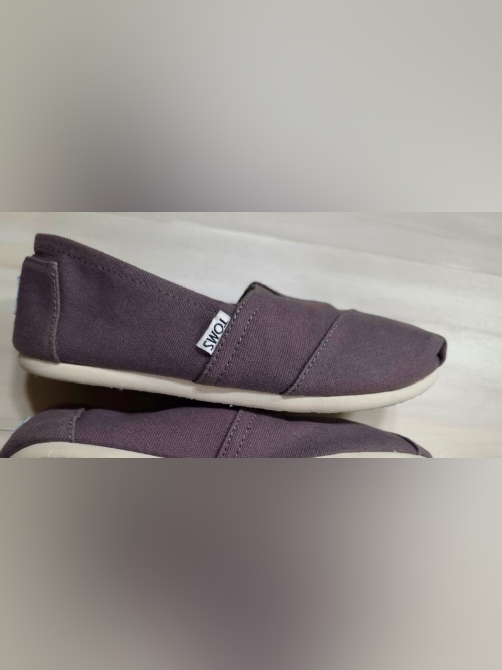 TOMS Canvas Slip-On Shoes in grey - Picture 4 of 5